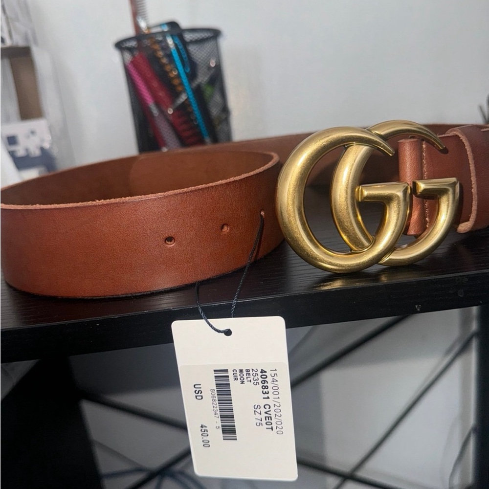 Gucci brown bass size 75